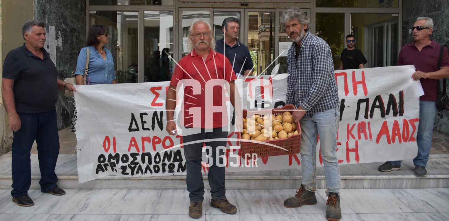 ΟΑΣΗ: Συμβολική κινητοποίηση στην Π.Ε. Ηλειας για τους πατατοπαραγωγούς