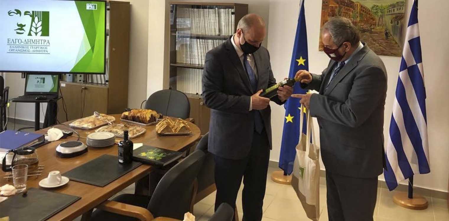 Επίσκεψη Οικονόμου στον ΕΛΓΟ - ΔΗΜΗΤΡΑ