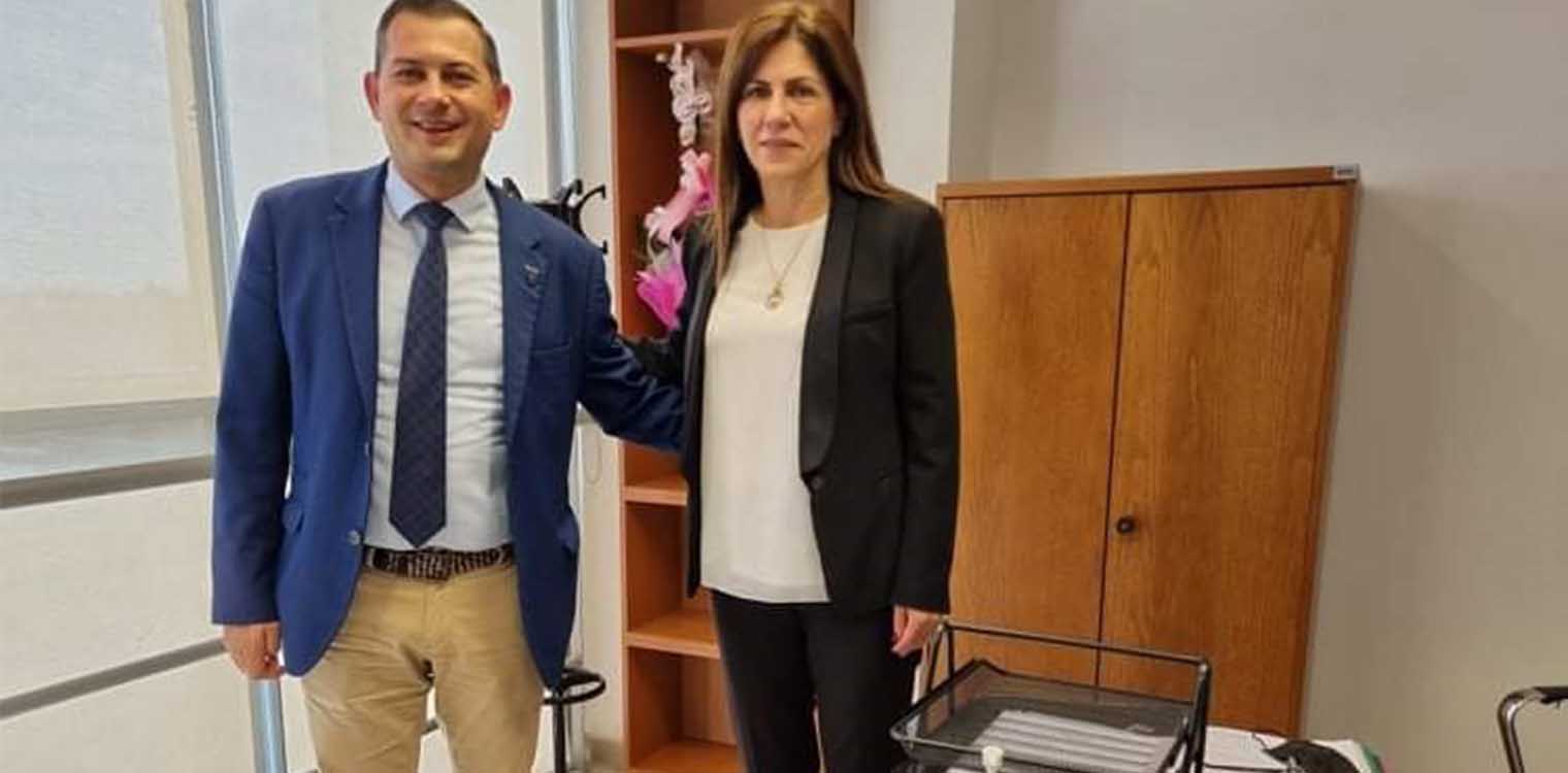 Συνάντηση Βασιλόπουλου με τη νέα Αντιπρόεδρο του «ΕΛΓΟ ΔΗΜΗΤΡΑ» Γεωργία Μπόκα