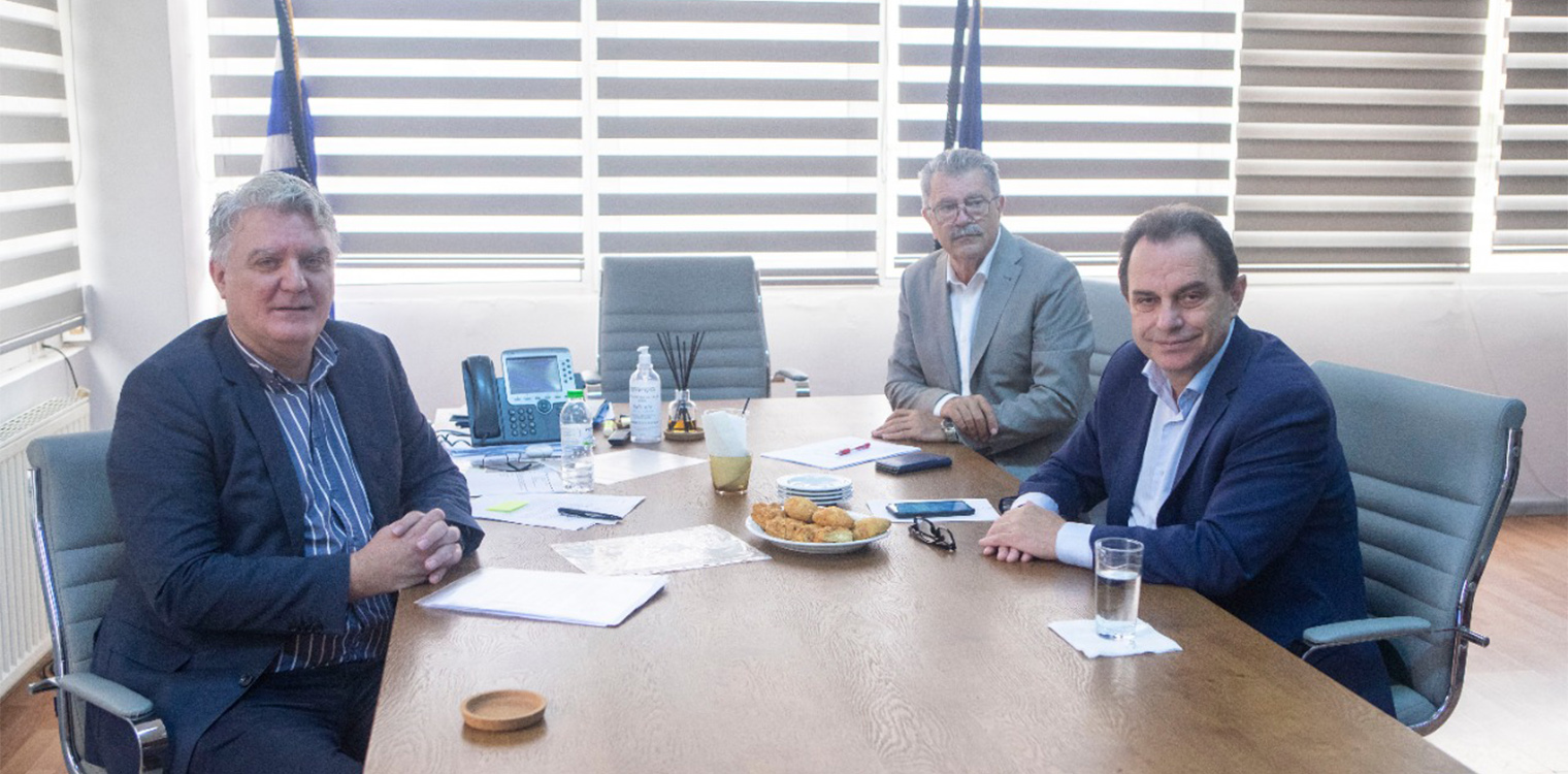 Συνάντηση εργασίας του ΥπΑΑΤ Γ. Γεωργαντά με τον Συντονιστή της Αποκεντρωμένης Μακεδονίας – Θράκης Ι. Σάββα