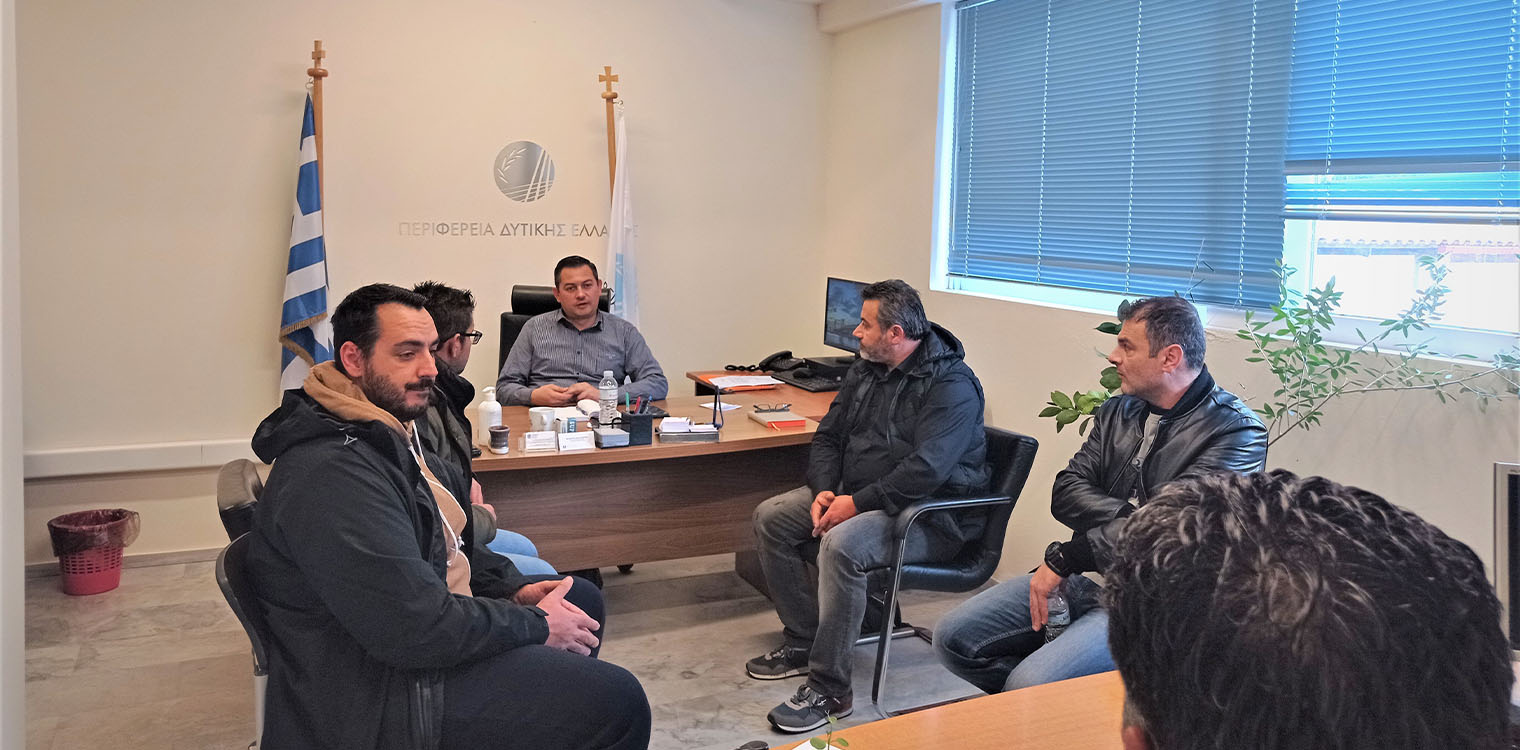 Συνάντηση Αντιπεριφερειάρχη, Θ.Βασιλόπουλου με την διοίκηση του Μελισσοκομικού Συλλόγου Αχαΐας