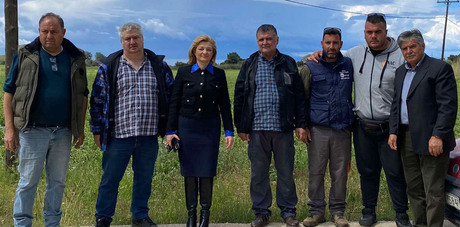 Στις επιτόπιες αυτοψίες του ΕΛΓΑ παρευρέθηκε η Δ. Αυγερινοπούλου: Άμεσα καταγράφονται οι ζημίες από το χαλάζι