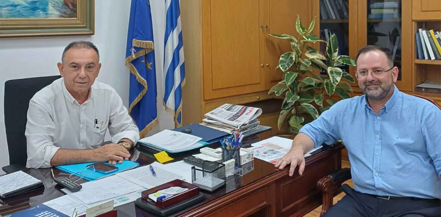 Συνάντηση του Αντιπεριφερειάρχη Π.Ε. Ηλείας με τον υφυπουργό Αγροτικής Ανάπτυξης για το αρδευτικό δίκτυο