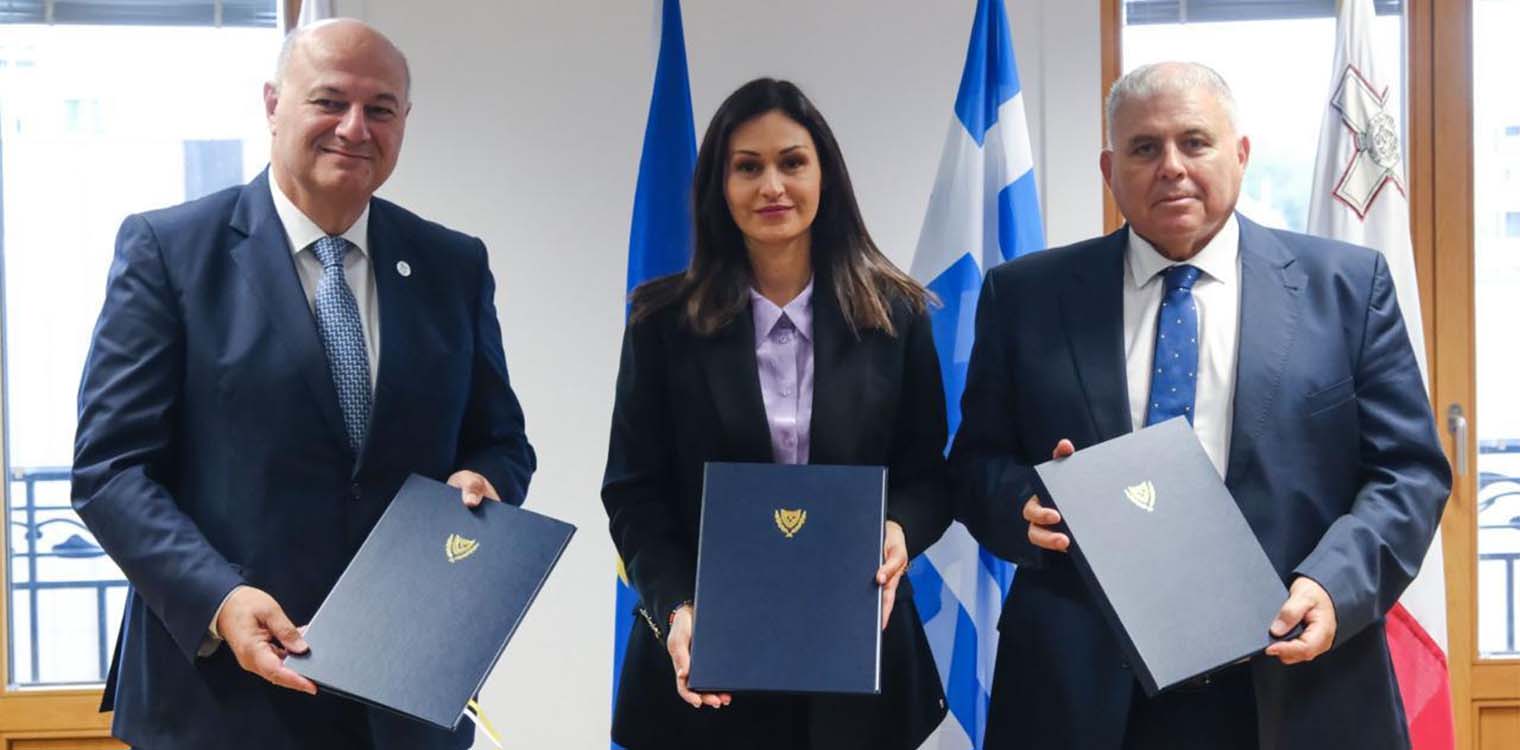 Μνημόνιο συνεργασίας για τα αγροτικά μεταξύ Ελλάδας-Κύπρου και Μάλτας υπέγραψε ο Κ. Τσιάρας με τους ομολόγους του των δύο μεσογειακών χωρών