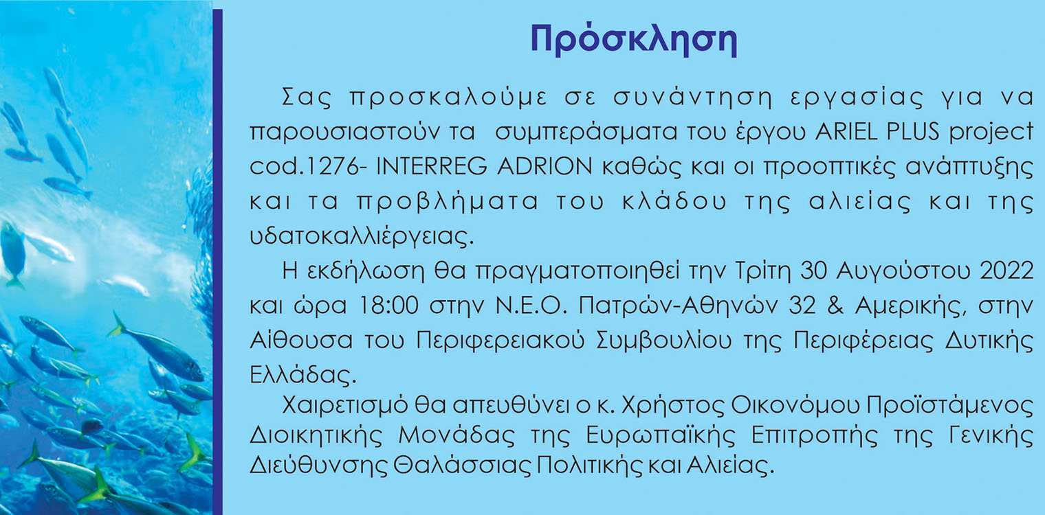 ΠΔΕ: Τη Τρίτη 30 Αυγούστου η τελική εκδήλωση του ARIELPLUS