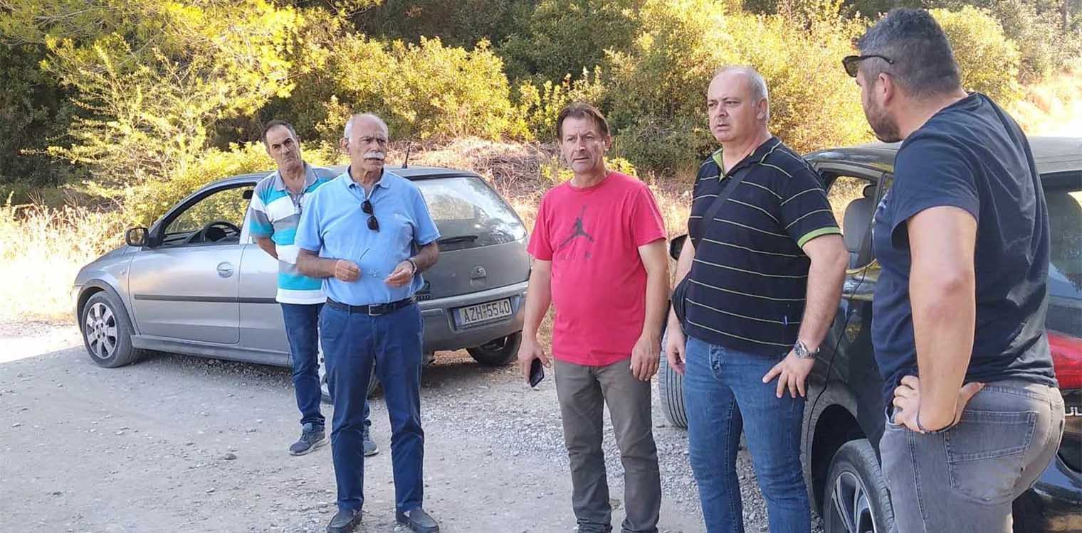 Περιοδεία του Δημάρχου Πύργου σε χωριά των Δ.Ε. Ωλένης και Ιάρδανου - Μεγάλες καταστροφές σε σταφίδα και αμπέλια