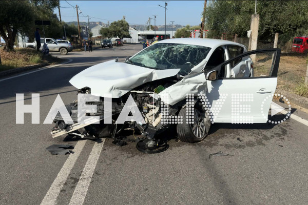 Πύργος: Σοβαρό τροχαίο στην διασταύρωση Λαστείκων-Σκουροχωρίου