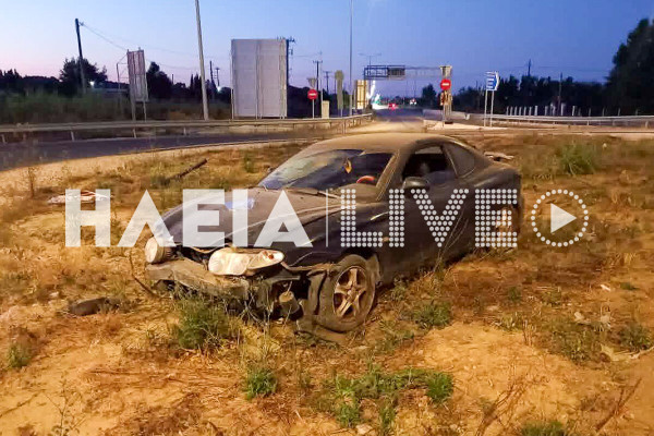 Ηλεία: Η ανακοίνωση της Αστυνομίας για τον μεθυσμένο οδηγό που έπεσε πάνω στον κόμβο Πύργου της Ολυμπίας Οδού