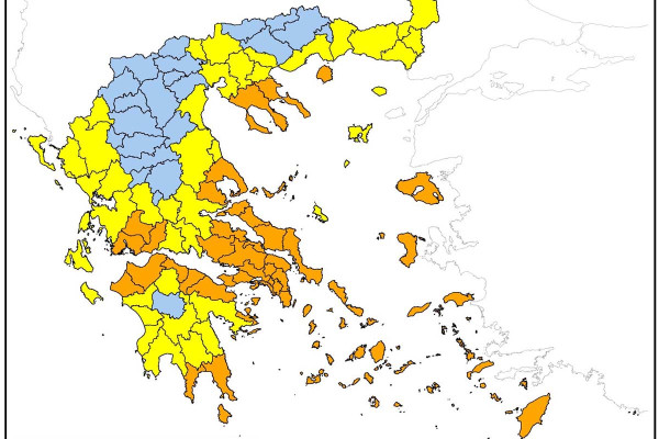 Πολύ υψηλός κίνδυνος για πυρκαγιά στη Δυτική Ελλάδα
