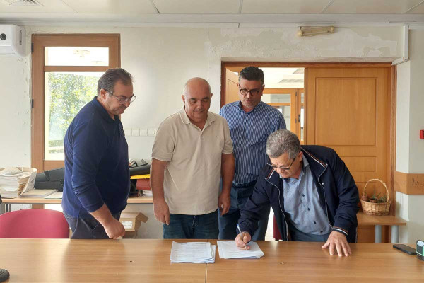 Υπογραφή Σύμβασης για την Επέκταση του Δικτύου Αποχέτευσης και Βιολογικού Καθαρισμού σε 4 οικισμούς