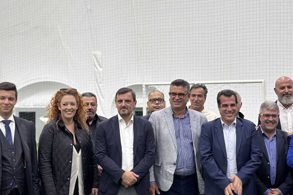 Τι δήλωσε ο Ανδρέας Νικολακόπουλος με την ευκαιρία των εγκαινίων του νέου αεροστηριζόμενου θόλου (Air Dome) από τον Θάνο Πλεύρη στην Ηλεία