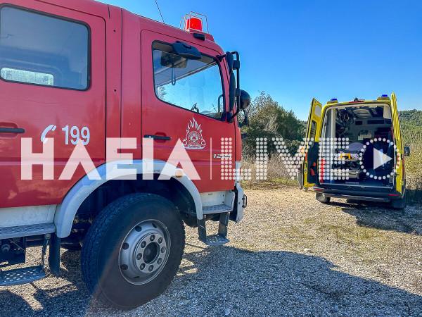 Κουτσοχέρα: Φωτιά σε τρακτέρ μεταδόθηκε σε λιοστάσι - Τραυματίας ο οδηγός