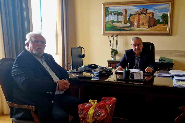 Δήμος Πηνειού: Συνάντηση Δημάρχου Αλ. Καστρινού με τον Δήμαρχο Ήλιδας Χρ. Χριστοδουλόπουλο