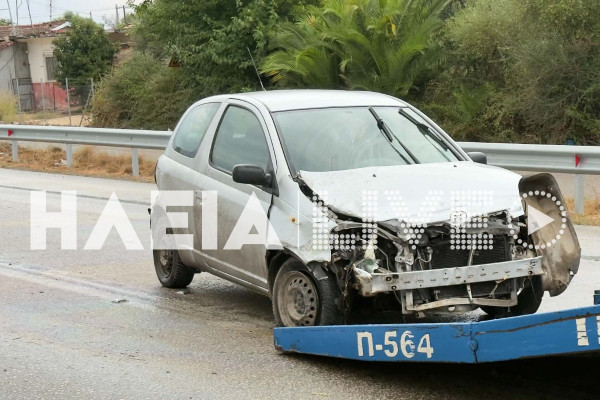 Πύργος: Τα πρωτοβρόχια έφεραν διπλό τροχαίο