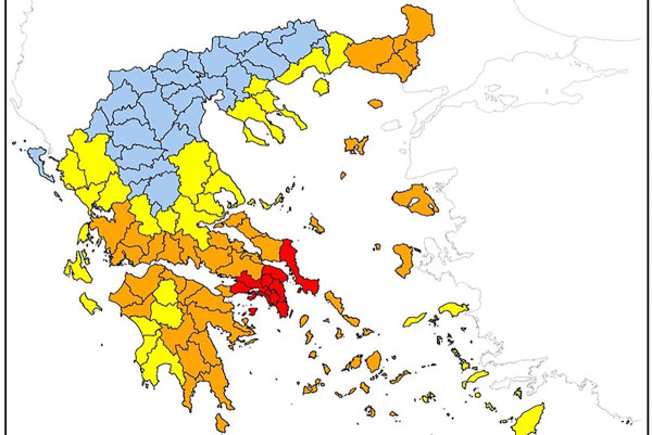 Παραμένει πολύ υψηλός ο κίνδυνος πυρκαγιάς το Σάββατο στην Περιφέρεια Δυτικής Ελλάδας