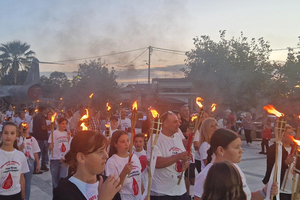 Με πρωταγωνιστές τα παιδιά η 24η Πανελλήνια Λαμπαδηδρομία Εθελοντών Αιμοδοτών στον Δήμο Πηνειού
