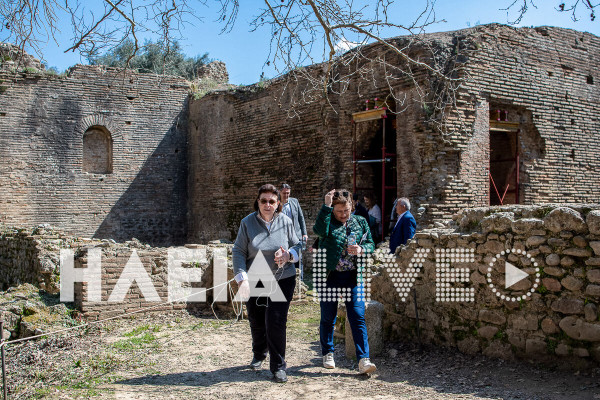 Αρχ. Ολυμπία: Προχωρά η αποκατάσταση και ανάδειξη του Οκταγώνου του συγκροτήματος των Ανατολικών Θερμών (Οικία Νέρωνα)